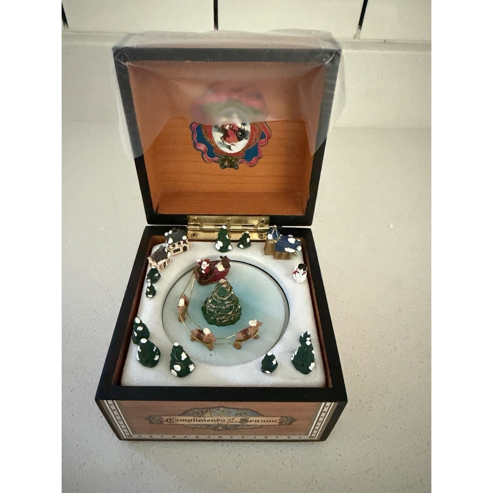 Vintage Mr Christmas Mini Music Box 75th Anniversary New In Box